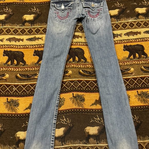 Mint condition girls True Religion Jeans sz 24 - Picture 3 of 5